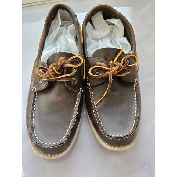 Tommy Hilfiger Mens Size 8.5 Brown Loafer - Picture 1 of 12